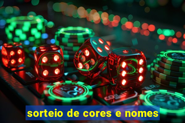 sorteio de cores e nomes