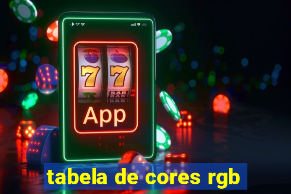 tabela de cores rgb