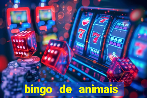 bingo de animais para educa??o infantil